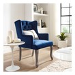 wooden dining table with chairs Modway Furniture Dining Chairs Navy