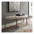 ottoman leather white Modway Furniture Benches and Stools Beige