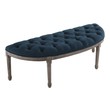 black velvet bench with storage Modway Furniture Benches and Stools Navy
