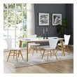dark grey velvet dining chairs Modway Furniture Dining Chairs White