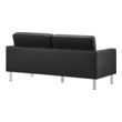 sleeper sectional couch Modway Furniture Sofas and Armchairs Silver Black