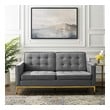sectional pull out couch bed Modway Furniture Sofas and Armchairs Gold Gray