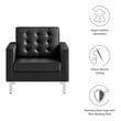 unique chaise lounge Modway Furniture Sofas and Armchairs Chairs Silver Black