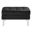 storage storage benches Modway Furniture Sofas and Armchairs Ottomans and Benches Silver Black
