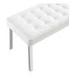 white wood arm chair Modway Furniture Benches and Stools Silver White