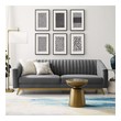 couch settee Modway Furniture Sofas and Armchairs Gray