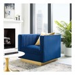 italian leather chair Modway Furniture Sofas and Armchairs Navy