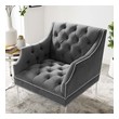 chair and table set for living room Modway Furniture Sofas and Armchairs Gray