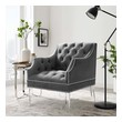 chair and table set for living room Modway Furniture Sofas and Armchairs Gray
