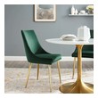 black dining table with white chairs Modway Furniture Dining Chairs Green