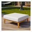 shoe bench with storage and cushion Modway Furniture Daybeds and Lounges Natural White