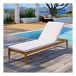 lounge dining patio set Modway Furniture Daybeds and Lounges Natural White
