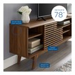 tv stand home theater Modway Furniture Tables Walnut