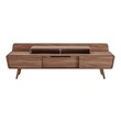 flat screen tv stand with shelves Modway Furniture Tables Walnut