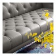 love seat chaise sectional Modway Furniture Sofas and Armchairs Gray