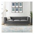 navy sofa Modway Furniture Sofas and Armchairs Gray