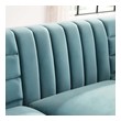 left facing sectional leather Modway Furniture Sofas and Armchairs Light Blue