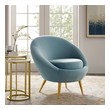 sleek chairs for living room Modway Furniture Sofas and Armchairs Light Blue