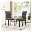 white and blue dining set Modway Furniture Dining Chairs Gray