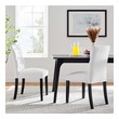 grey dining room set Modway Furniture Dining Chairs White