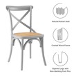 fabric dining chairs set of 2 Modway Furniture Dining Chairs Light Gray