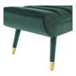 ottoman with buttons Modway Furniture Benches and Stools Green