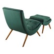 best accent chairs for small living room Modway Furniture Lounge Chairs and Chaises Green