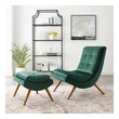 best accent chairs for small living room Modway Furniture Lounge Chairs and Chaises Green
