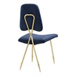 wood dining table with white chairs Modway Furniture Dining Chairs Navy