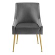 contemporary dining chairs with arms Modway Furniture Dining Chairs Dining Room Chairs Gray