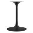 round extending table and chairs Modway Furniture Tables Black White