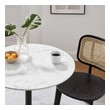 white round kitchen table set Modway Furniture Bar and Dining Tables Black White