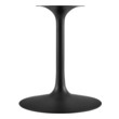 round dining table for 6 with chairs Modway Furniture Bar and Dining Tables Black White