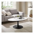 gold and glass coffee table set Modway Furniture Tables Black White
