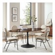white marble top dining table set Modway Furniture Bar and Dining Tables Black Walnut