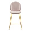 dark brown bar stools set of 2 Modway Furniture Bar and Counter Stools Pink