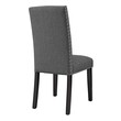 dining room set with blue chairs Modway Furniture Dining Chairs Gray
