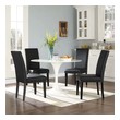 table and four chairs for sale Modway Furniture Dining Chairs Black