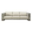 cheap couch with chaise Modway Furniture Sofa Sectionals Light Gray Beige