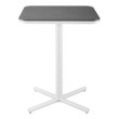narrow bar height table with stools Modway Furniture Bar and Dining White
