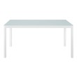 pedestal dining table set Modway Furniture Bar and Dining White