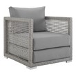 3 piece outdoor table set Modway Furniture Sofa Sectionals Gray Gray