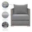 3 piece outdoor table set Modway Furniture Sofa Sectionals Gray Gray