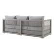 corner sofa garden furniture Modway Furniture Sofa Sectionals Gray Gray