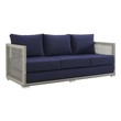 outdoor seating sofa set Modway Furniture Sofa Sectionals Gray Navy