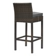 bar stool chair for kitchen Modway Furniture Bar and Dining Brown Charcoal