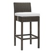 2 bar stools Modway Furniture Bar and Dining Brown White