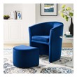 navy blue leather bench Modway Furniture Sofas and Armchairs Navy
