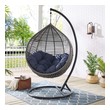 swing mattress cover Modway Furniture Daybeds and Lounges Gray Navy