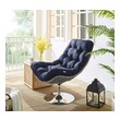 black velvet accent chair Modway Furniture Daybeds and Lounges Light Gray Navy